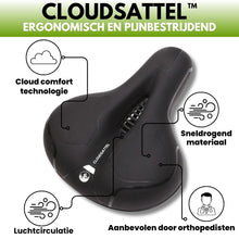Afbeelding in Gallery-weergave laden, Cloudsattel - Ergonomisch pijnstillend wielzadel voor alle fietsen
